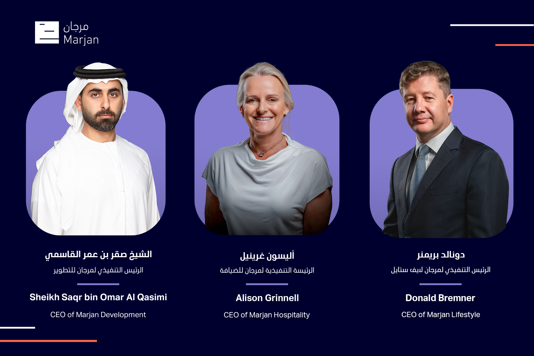 Marjan Group Names New Senior Executives as it Advances Major Projects in Ras Al Khaimah